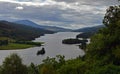 Queens veiw overlooking loch tummel in Scotland Royalty Free Stock Photo