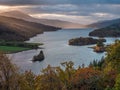 Queens View at  Loch Tummel, Pitlochry Royalty Free Stock Photo