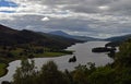 Queens veiw overlooking loch tummel in Scotland Royalty Free Stock Photo