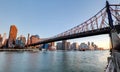 Queensboro Bridge, New York City at sunrise Royalty Free Stock Photo