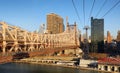 Queensboro Bridge, New York City at sunrise Royalty Free Stock Photo