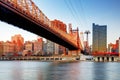 Queensboro Bridge, New York City at sunrise Royalty Free Stock Photo