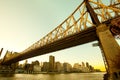 Queensboro Bridge over the East River in Manhattan Royalty Free Stock Photo