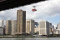 Queensboro Bridge over East River, view of the East Side in Manhattan from Roosevelt Island, New York Royalty Free Stock Photo