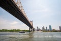 Queensboro Bridge and Queens New York USA Royalty Free Stock Photo