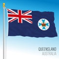 Queensland flag, state and territory, Australia, oceanian country
