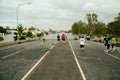 Queensland Floods: Road under water Royalty Free Stock Photo