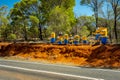 Queensland Outback, Australia - Roadside art object of Minions - a popular cartoon characters