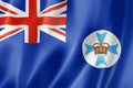 Queensland state flag, Australia Royalty Free Stock Photo