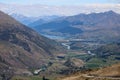 Queenstown from Cardrona Pass Crown Range Road, Ne Royalty Free Stock Photo