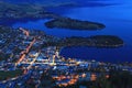 Queenstown cityscape at dusk Royalty Free Stock Photo