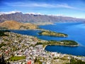 New Zealand, Queenstown, Wakatipu Lake Mountains Royalty Free Stock Photo