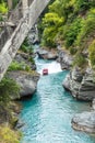 Queenstown in New Zealand. The city of adventure and nature. Royalty Free Stock Photo