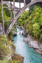 Queenstown in New Zealand. The city of adventure and nature. Royalty Free Stock Photo