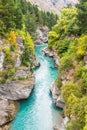 Queenstown in New Zealand. The city of adventure and nature. Royalty Free Stock Photo