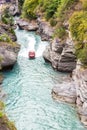 Queenstown in New Zealand. The city of adventure and nature. Royalty Free Stock Photo