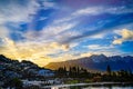 Queenstown - Sunrise over the town