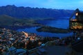 Queenstown at night Royalty Free Stock Photo