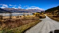 Road to Kinloch Glenorchy Royalty Free Stock Photo