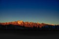 Queenstown -  Sunset on Remarkables Royalty Free Stock Photo