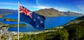 Queenstown Panorama, New Zealand Royalty Free Stock Photo