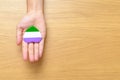 Queer Pride Day and LGBT pride month concept. hand holding purple, white and green heart shape for Lesbian, Gay, Bisexual,
