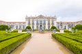 Queluz palace Main Entrance and Fountain Royalty Free Stock Photo
