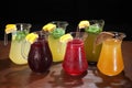 Quenching thirst and refreshing drinks. Cold lemonades. Lemonade. Morse. Compote.