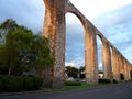 Queretaro Aquaduct at Sunset Royalty Free Stock Photo