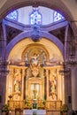 QUERETARO, MEXICO: OCTOBER 3, 2016: Interior of the Church and Convent of Santa Cruz in Queretaro, Mexi