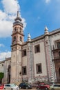 QUERETARO, MEXICO: OCTOBER 3, 2016: Santa Rosa de Viterbo church in Queretaro, Mexi Royalty Free Stock Photo