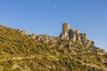 Queribus Castle, Cucugnan, France Royalty Free Stock Photo