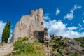 Quertinheux tower and walls at Lastours