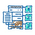query optimization database icon doodle illustration