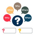 Query Symbol. Seeking Answers and Solutions. Q and A Icons
