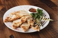 Quesadilla with beef Royalty Free Stock Photo
