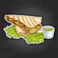 Quesadilla color picture sticker