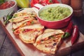 Quesadillas with guacamole