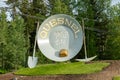Quesnel, Canada - Circa 2018 : Welcome to Quesnel Sign Royalty Free Stock Photo