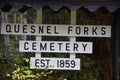 Quesnel Forks Cemetery Royalty Free Stock Photo