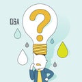Question and answer concept Royalty Free Stock Photo