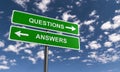 Question and Answer Signs Royalty Free Stock Photo