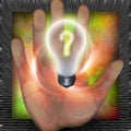 Question bulb Royalty Free Stock Photo