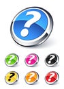 Question button Royalty Free Stock Photo