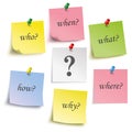 Question Colored Sticks Pins Royalty Free Stock Photo
