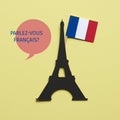 Question do you speak french, in french Royalty Free Stock Photo