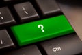 Question enter button key Royalty Free Stock Photo