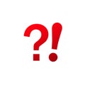 Question exclamation mark sign Royalty Free Stock Photo