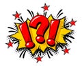 Question and exclamation marks icon Royalty Free Stock Photo