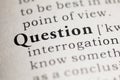 Question Royalty Free Stock Photo